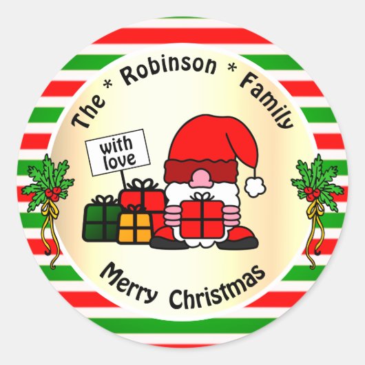 Grappige sinterklaas traditionele gekleurde kerst ronde sticker (Voorkant)