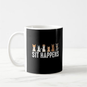 Grappige Sit Happens Coole Zithonden Koffiemok