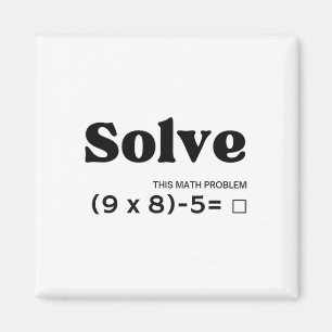 Grappige Six Seven 67 Meme Pemdas School Wiskunde Magneet