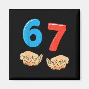 Grappige Six Seven 6 7 Meme Gen Alpha Jargon 67 Ha Magneet