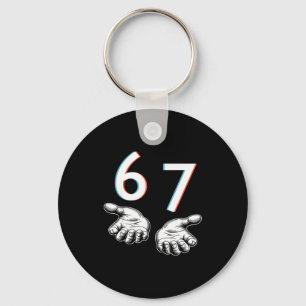 Grappige Six Seven 6 7 Meme Gen Alpha Jargon 6 7 H Sleutelhanger