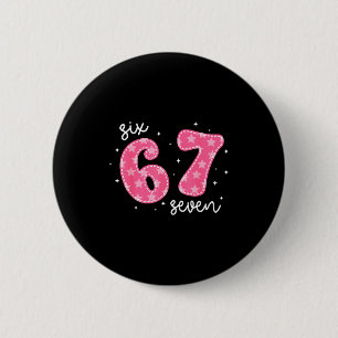 Grappige Six Seven 6 7 Meme Gen Alpha Jargon 6 7 N Ronde Button 5,7 Cm