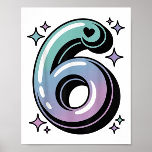 Grappige Six Seven I’m The 6 Matching Groep Hallow Poster