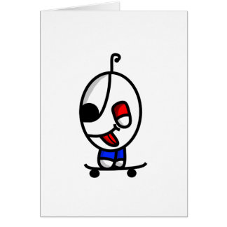 grappige skateboarder