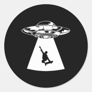 Grappige Skateboarder Cool Skater Skateboarden Cad Ronde Sticker