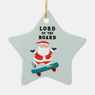Grappige Skateboarder Keramisch Ornament