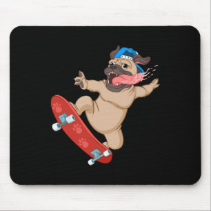 Grappige Skateboardkunst Voor Jongens Mannen Skate Muismat