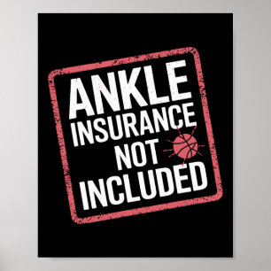 Grappige skelet enkel verzekering ontwerp voor let poster