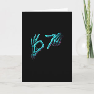 Grappige Skelet Hand Meme 67 Gen Alpha Halloween S Kaart