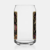 Grappige Skelet Tarot Kaart Blikvorm Glas (Links)