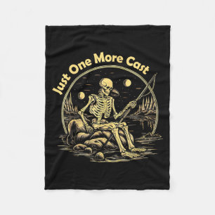 Grappige Skelet Vis T-shirt Nog Een Worp Quot Fleece Deken