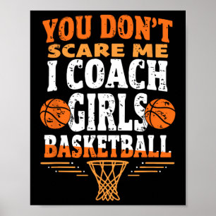 Grappige skeletcoach Je maakt me niet bang Ik coac Poster