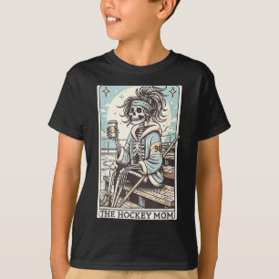 Grappige skeletkaart voor hockeymoeder t-shirt
