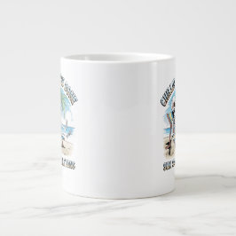 Grappige Skeleton Beach Vibes - Chillin 'to the Bo Extra Grote Beker