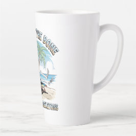 Grappige Skeleton Beach Vibes - Chillin 'to the Bo Latte Mok