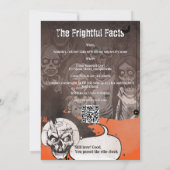 Grappige Skeleton Microfoon Halloween Feest Kaart (Achterkant)
