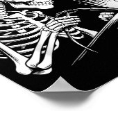 Grappige Skeleton Welding Lovers Spooky Halloween  Poster (Hoek)