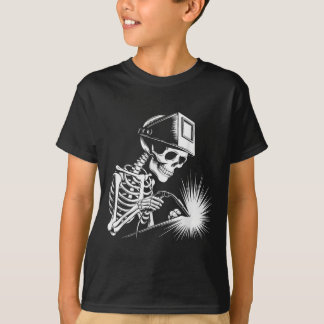 Grappige Skeleton Welding Lovers Spooky Halloween  T-shirt