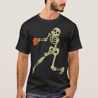 Grappige Skeletten Basketbal Skeletten Halloween K T-shirt