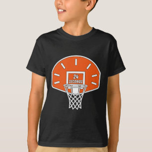 Grappige Sketll Schotklok 24 Seconden Sketll Baske T-shirt