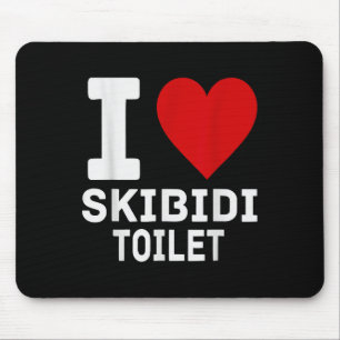 Grappige Skibidi meme Ik hou van Skibidi Toilet vo Muismat