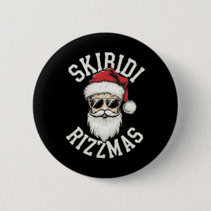 Grappige Skibidi Rizzmas Skibidi Kerstmis Prettig  Ronde Button 5,7 Cm