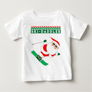 Grappige Skiloper Skiën Baby T-Shirt