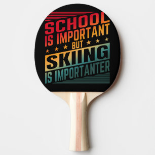 Grappige Skiquotes Typografie Tafeltennisbatje