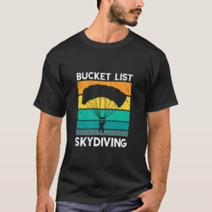 Grappige Skydiving Emmerlijst Vintage Retro Paragl T-shirt