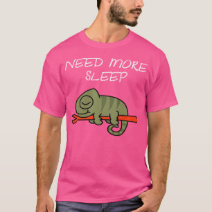 Grappige slaapkameleon voor het slapengaan t-shirt
