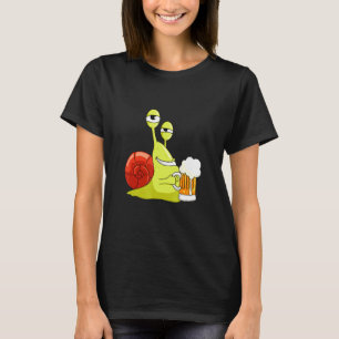 Grappige Slak Met Biergarten T-shirt