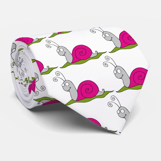 grappige slak stropdas (Opgerold)