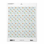 Grappige slakken etiket (Full Sheet)