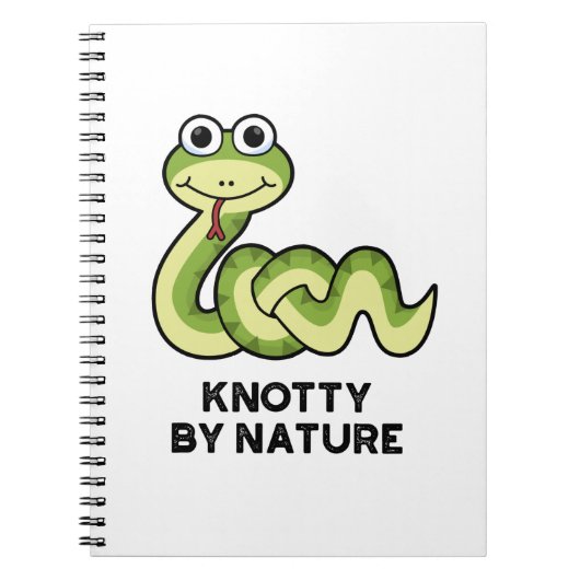 Grappige Slangenpun Van Nature Knoopachtig Notitieboek (Voorkant)