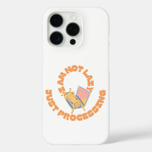 Grappige slapende kat op laptop iPhone 16 pro hoesje