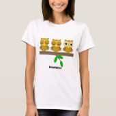 grappige slaperige uil t-shirt (Voorkant)