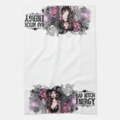 Grappige slechte heks energie theedoek (Verticaal)