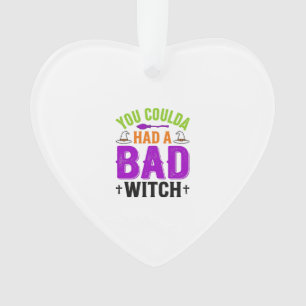 Grappige Slechte Heks Halloween Citaat Vector Desi Ornament