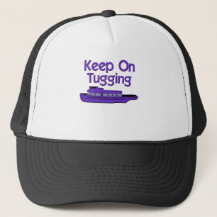 grappige sleepboot trucker pet