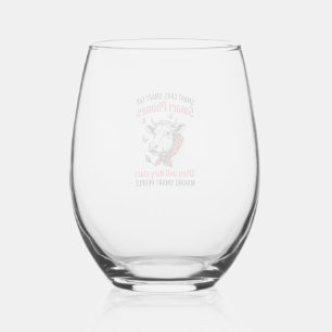 Grappige Slimme Mensen Koe Vintage Gravure T-Shirt Wijnglas Zonder Voet