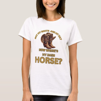 Grappige slogan cowgirl T-shirt, luipaardprint T-shirt