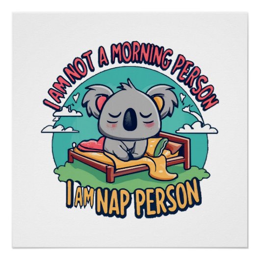 grappige slogan perfect poster (Voorkant)