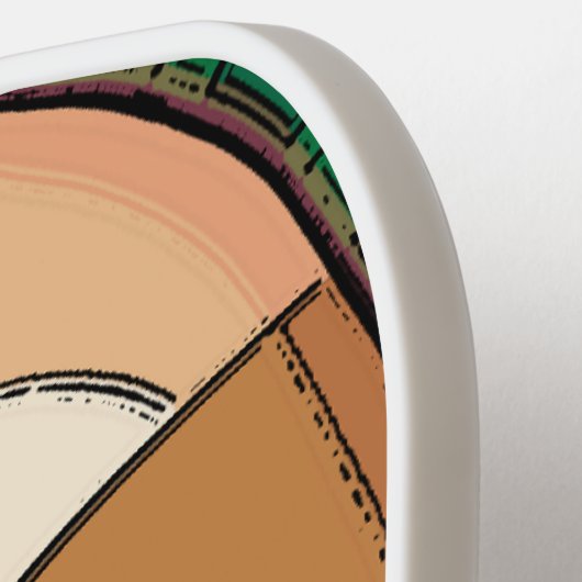 Grappige Sloth Pickleball gepersonaliseerd Pickleball Paddle (Links Detail)