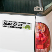 Grappige Slow Driver veiligheidsbumper Bumpersticker (Op Truck)