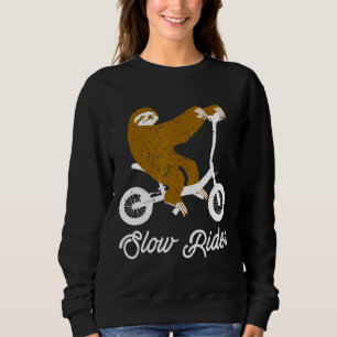 Grappige Slow Rider Dierlijke Luiaard Fietsen Trui