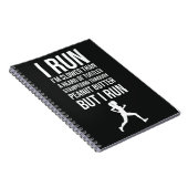 Grappige Slow Runner geschenken Running Team Humor Notitieboek (Rechterzijde)