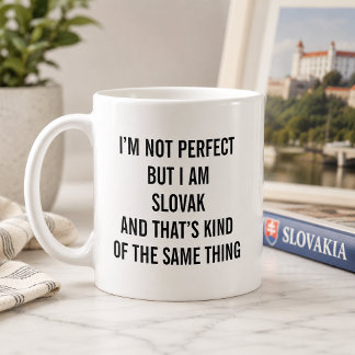 Grappige Slowaakse trots Ik ben niet perfect, maar Koffiemok