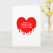 Grappige Smelt Hart Aangepaste Bericht, Valentijn Kaart (Gele Bloem)