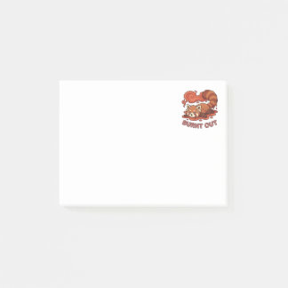 Grappige Smeltende Rode Panda Uitgebrand Sticker | Post-it® Notes