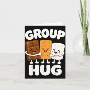 Grappige s'mores marshmallow kampvuur  kaart